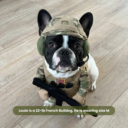TacticalTails- Doggy Soldier Outfit